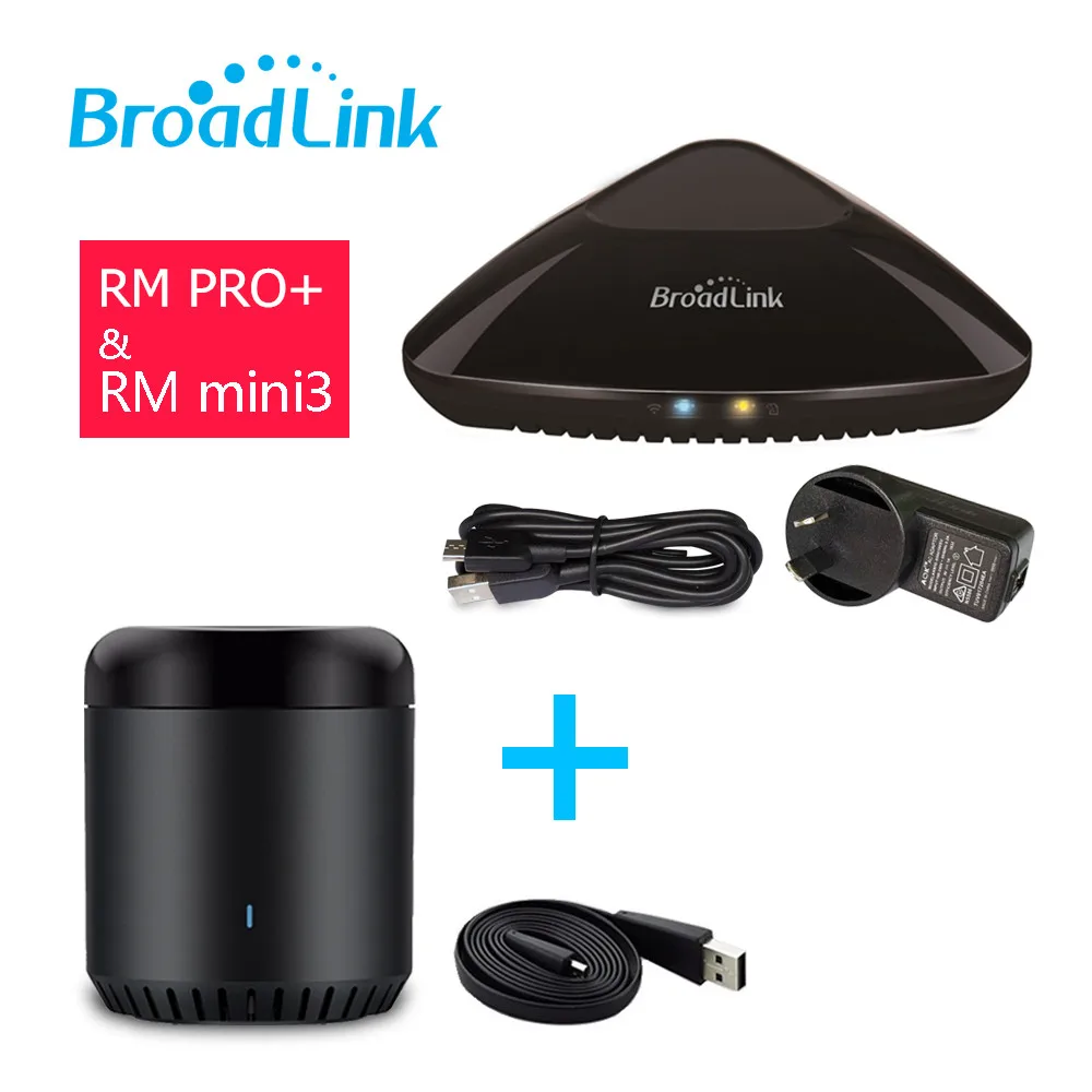 Универсальный пульт дистанционного управления Broadlink RMPro+ или RMmini3 для умного дома, автоматизация Wi-Fi+ IR+ RF управление через IOS Android - Цвет: au rmpro and rmini3