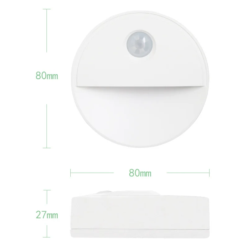 

Hot 6Pcs Motion Sensor LED Novelty Lighting Sensitive Wall Ceiling Night Light Cabinet Lamp for Hallway Pathway 2Led Novelty Lig