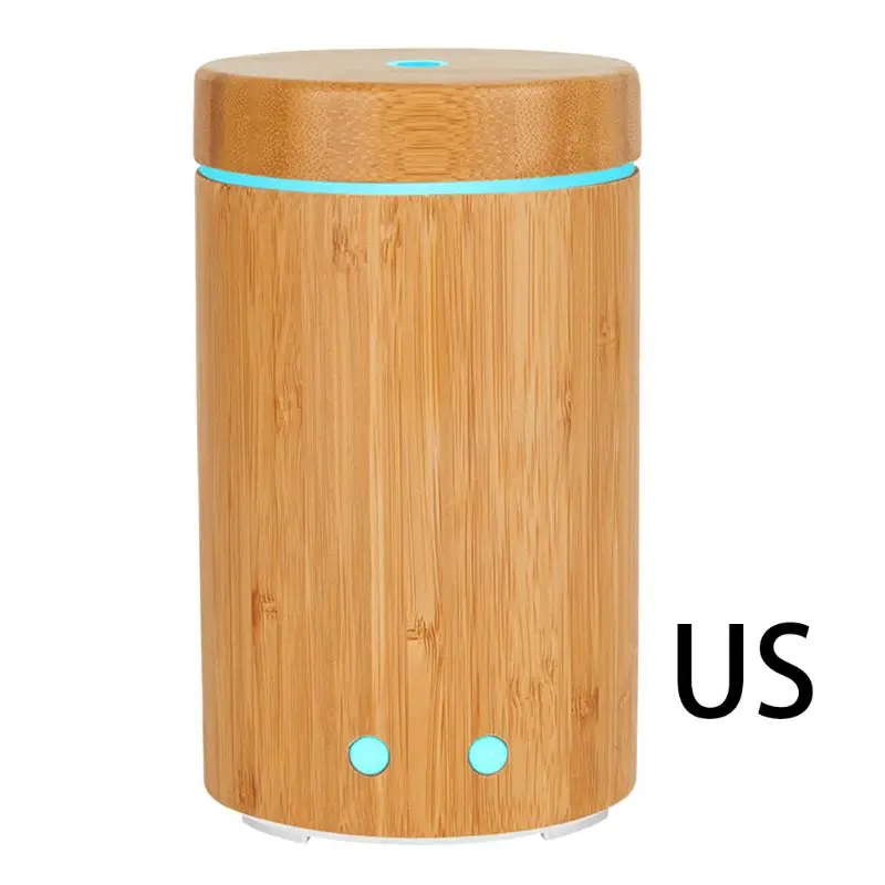 

160ml Bamboo Tube Anti Slip Base Night Light Essential Oil Diffuser Light Aroma Aromatherapy Fine Fog Humidifier Room Car Decor