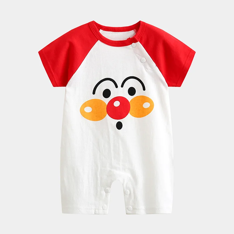 Детская одежда летняя из чистого хлопка для новорожденных мальчиков и девочек