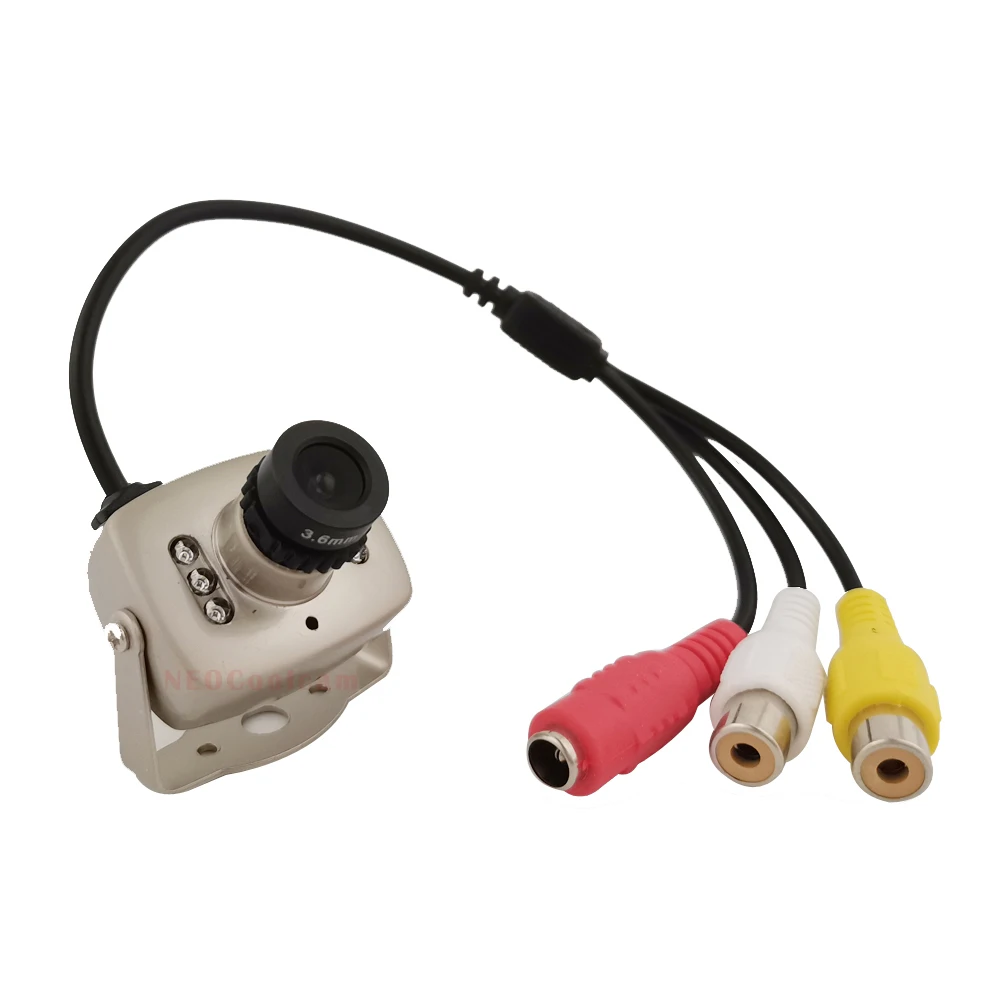 NEOCoolcam 4 шт. Супер Мини Металл 700TVL CMOS цветная аналоговая камера 940nm ИК Ночное