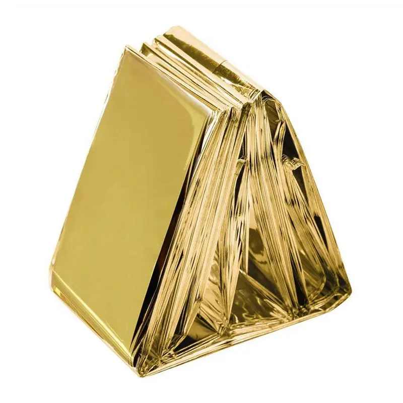 Аварийное спасательное одеяло (5 шт.) сохраняет тепло тела Майларовый