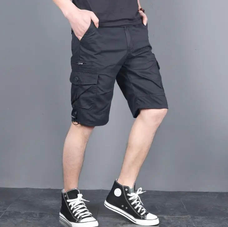 Шорты мужские до колен летние повседневные короткие штаны карго мешковатые