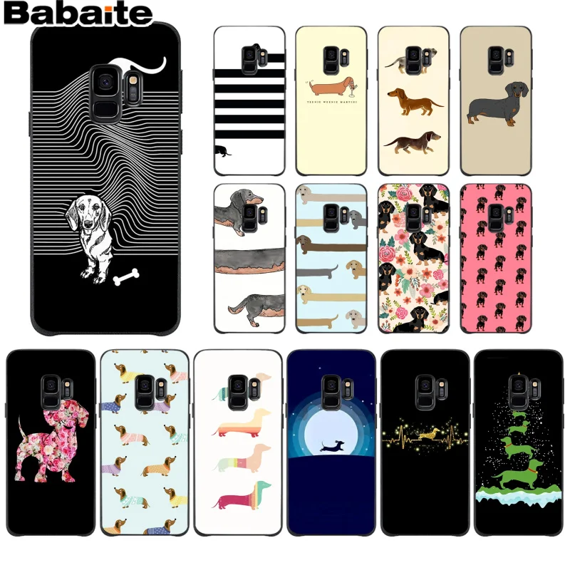 Мягкий силиконовый чехол для телефона Babaite с изображением таксы собаки Samsung S9 plus S5
