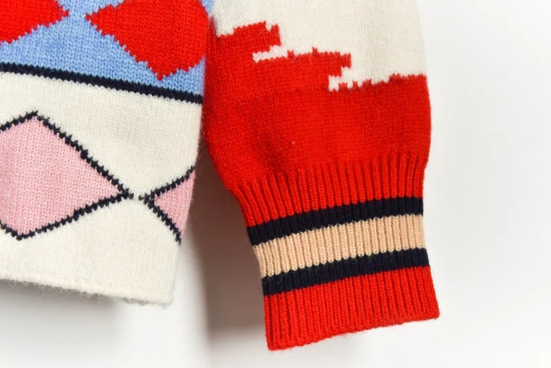 2019 Winter Wool Blend Sweater Loose Jumper Women O-neck Flower Swallow Appliques Embroidery Knitted Ladies Pullovers | Женская одежда