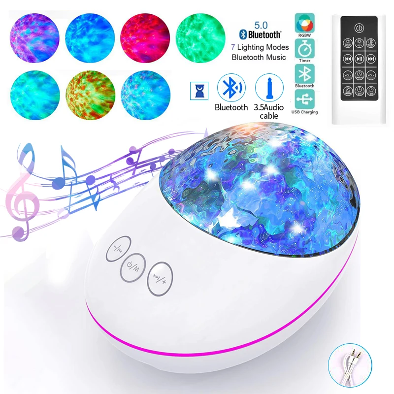 

Colorful Lamp Starry Sky Galaxy Projector light Blueteeth Voice Control Music Player LED Night Light Valentine's Day Projection