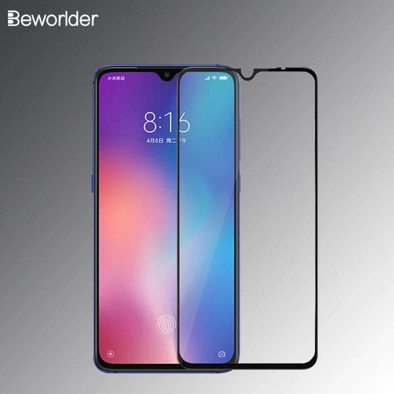 Защита экрана для Xiaomi Mi 9 закаленное стекло 9H защитная пленка полное покрытие