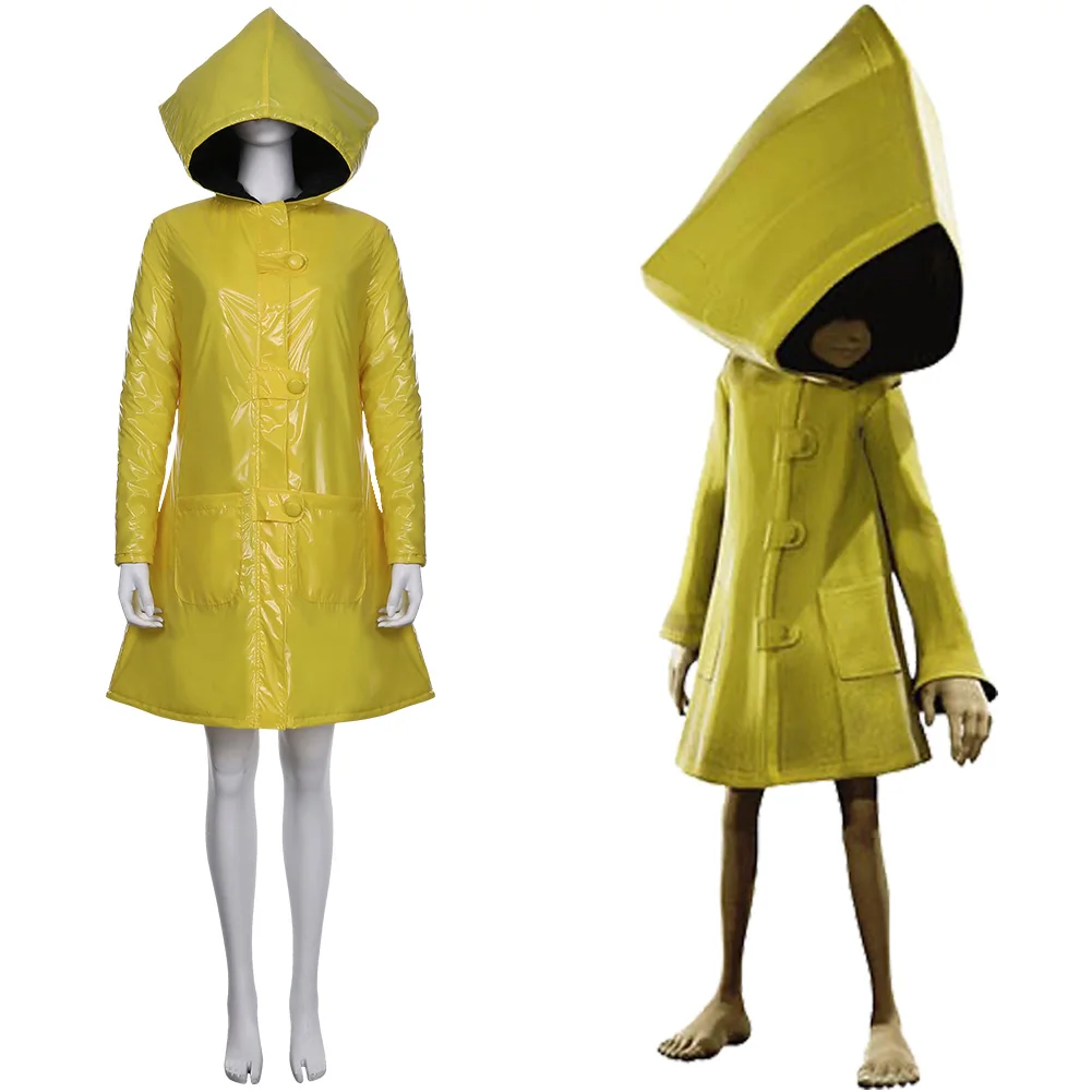 

Little Nightmares 2 Six Cosplay Costume Outfit Uniform Halloween Suit Coat Only