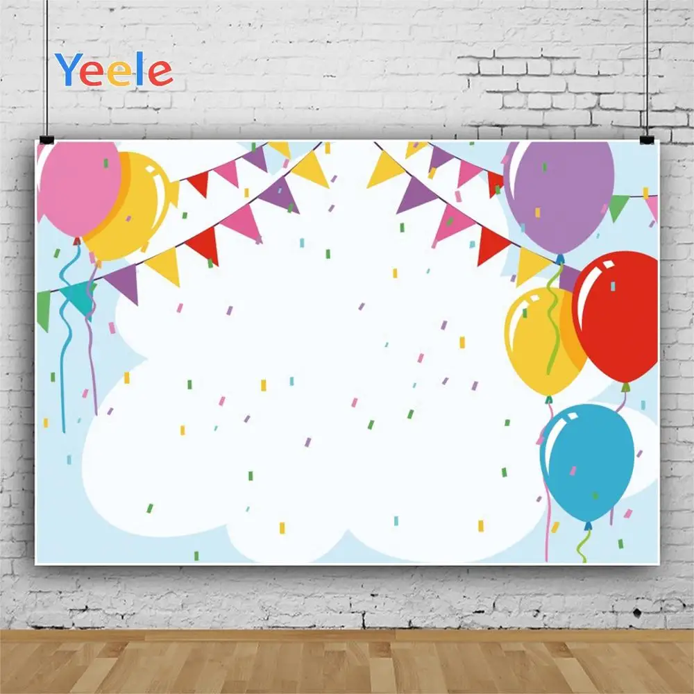 Yeele Детские шарики Мультяшные облака Dreamy фотографии фоны персонализированные