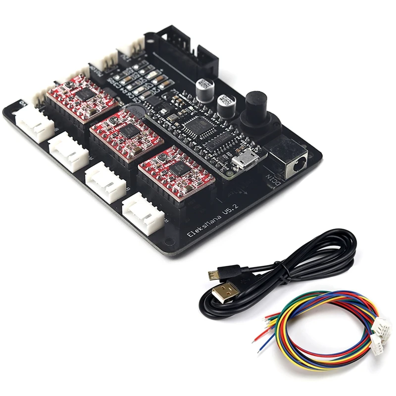 Eleksmana V5.2 Grbl ЧПУ материнская плата Usb 3 оси карты управления Diy части устройства