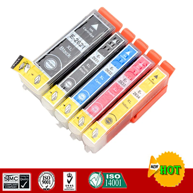 Совместимый чернильный картридж для Epson 26XL T2621 P 510 520 600 605 610 615 620 625 700 710 720 800 810 820 и т.