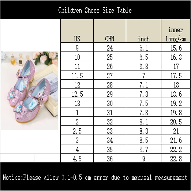 Детская обувь на высоком каблуке 2 см сезон весна-осень новая принцессы для