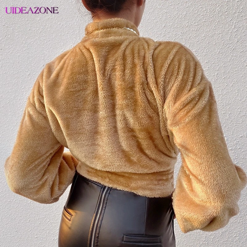 Женская теплая толстовка UIDEAZONE однотонная Водолазка с длинным рукавом и