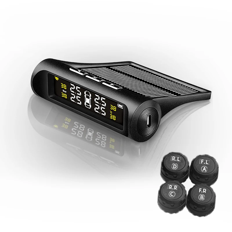 TPMS система мониторинга давления в шинах Солнечная энергия автоматическая