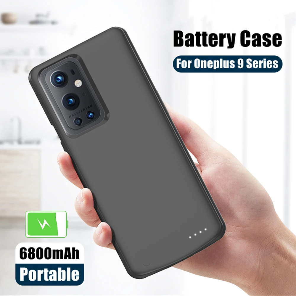 Чехол ZKFYS для зарядного устройства OnePlus 9 Pro чехол внешнего аккумулятора 6800 мАч