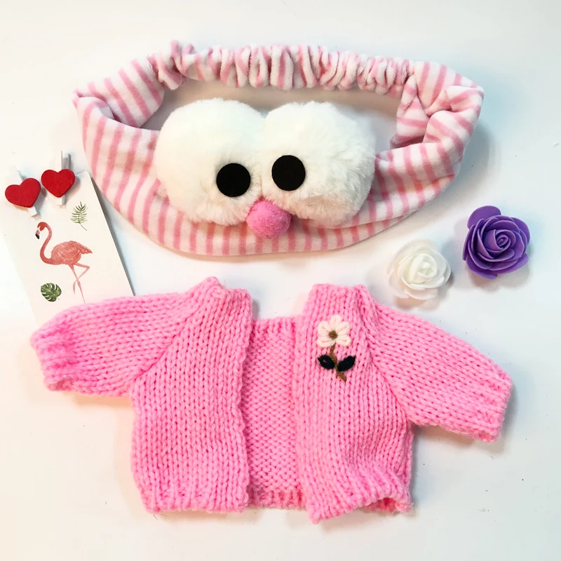 Милые аксессуары для кукол Kawaii девушки повязка для волос мыть лицо бег макияж полосы LaLafanfan кафе утенок плюшевая игрушка Подарки для девочек