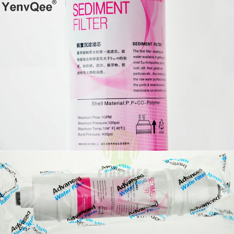 

YenvQee Фильтр для воды 10 дюймов 5 микрон
