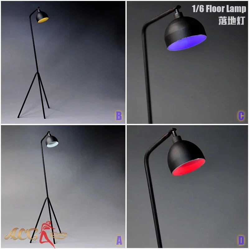 

1/6 Floor Lamp Standard Table lamps Scene Props ACG-05 For 12“ Action Figure Body