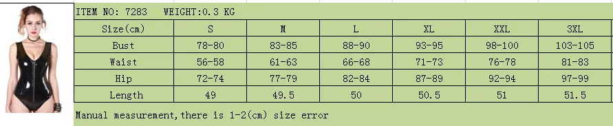 Сексуальные латексные Тедди Zentai Готический боди из искусственной кожи без