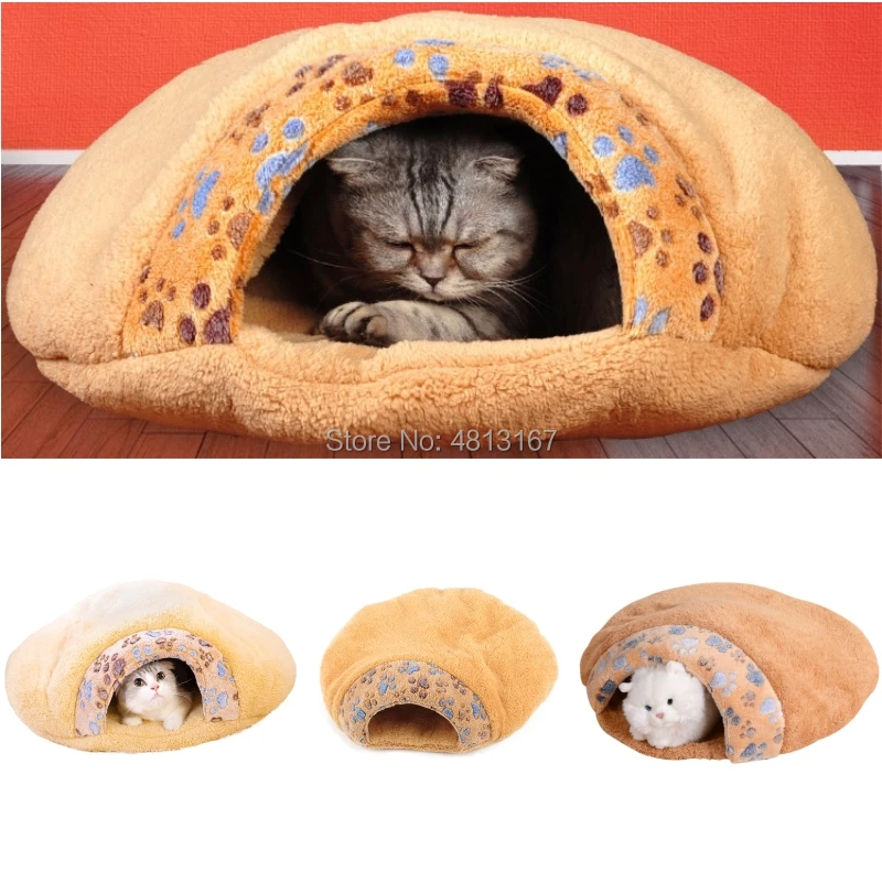 

Домик для кошек, маленькие собаки, домик для кошек, питомник, щенок, пещера, Спящая кровать, мягкий коврик, теплая подушка для гнезда