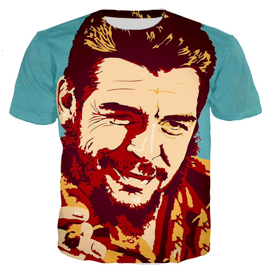 

2021 Chee Guevara футболки мужские s wo мужские s крутые 3D Che Guevara печатные футболки Повседневный стиль уличная одежда унисекс