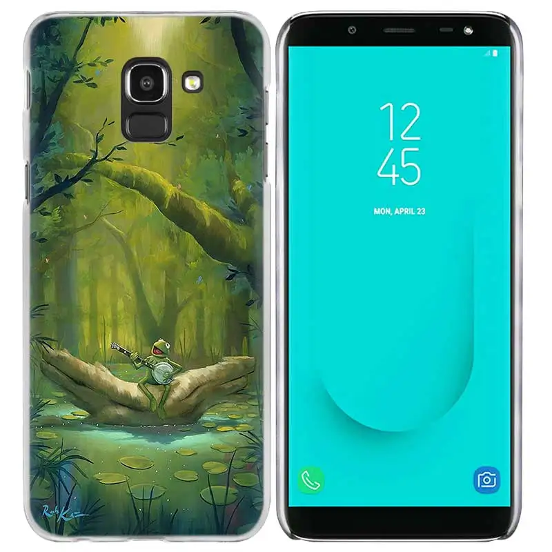 Лягушонок Кермит чехол для samsung Galaxy A50 A80 A70 A60 A40 A30 A20 A20e A10 A9 A7 A6 плюс Note 8 9 10 Pro