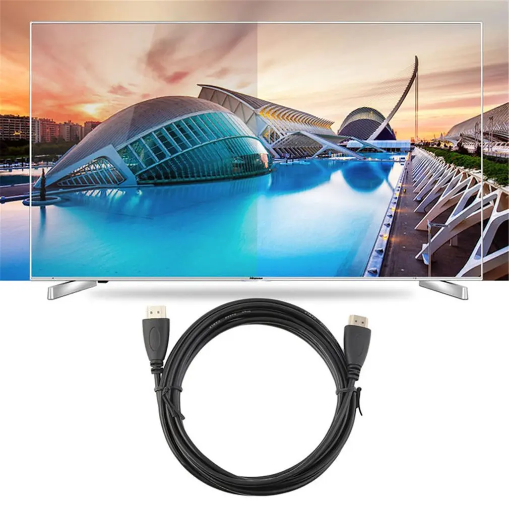 3 м 10 футов 1 4 в тонкий HDMI-совместимый штекер к Штекер кабель м/м для 3DTV DVD HDTV стерео