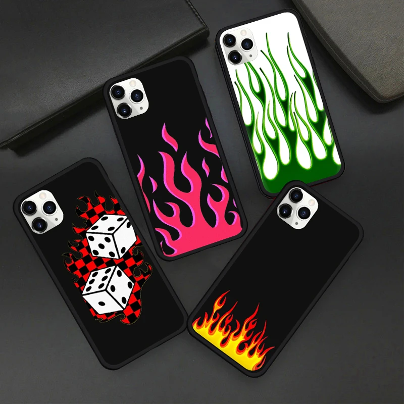 JAMULAR модные пламени доски плед Чехол для мобильного телефона iPhone XS MAX 11 Pro X XR 7 8 6s