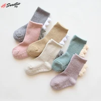 lovely cute cartoon dinosaur kids baby socks girl boy anti slip floor socks animal infant soft cotton thick warm leg socks