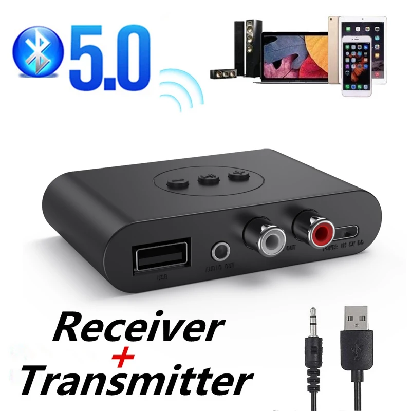 Bluetooth-совместимый передатчик приемник беспроводной адаптер с низкой задержкой 3 5