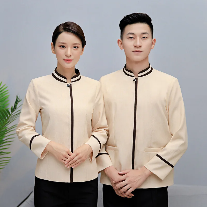 

Uniform Long Sleeve Autumn Winter Clothes PA Hotel Room Cleaner Aunt Property Work Clothes Female