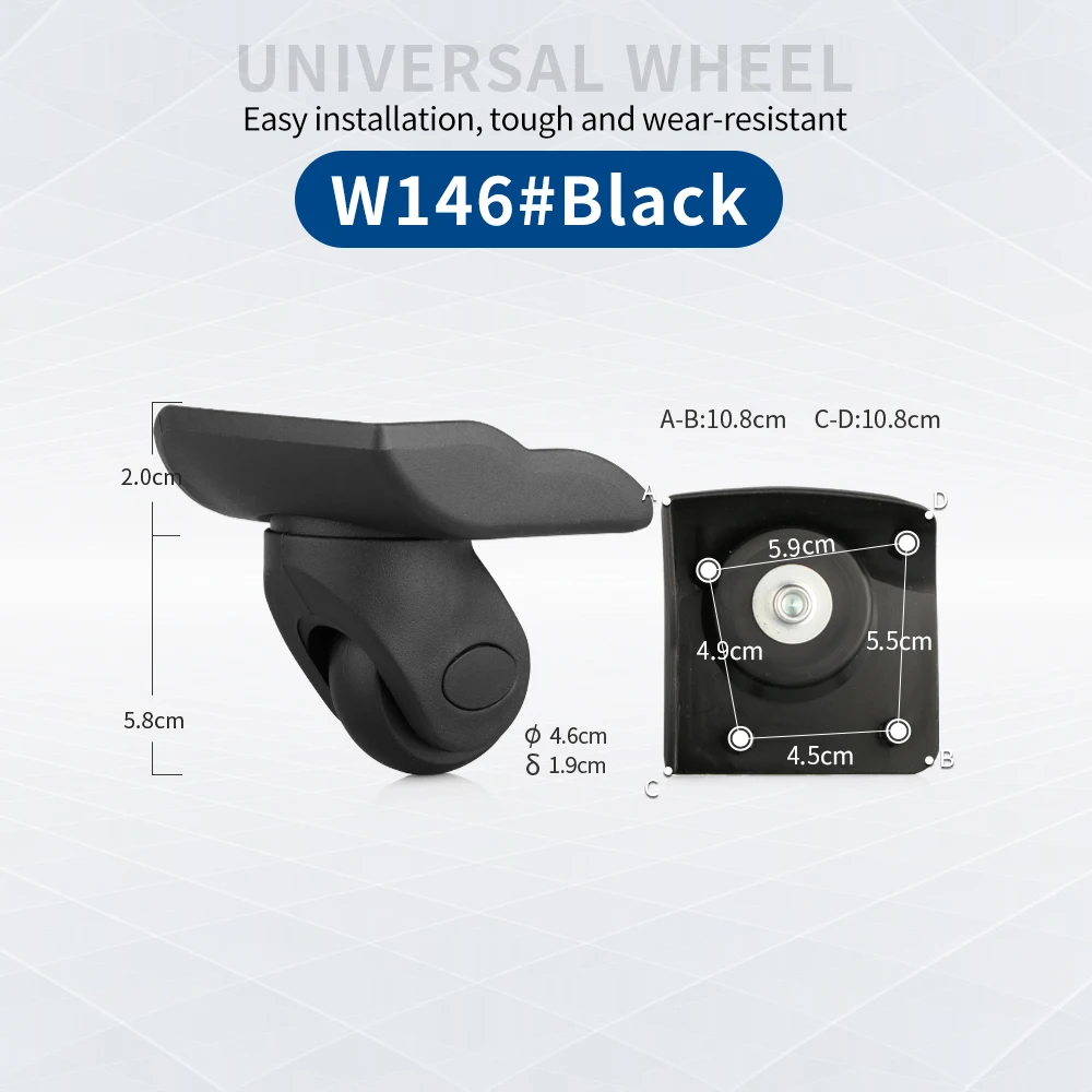 Password box wheel Compatible with Mailv 26B trolley case luggage suitcase repair accessories universal wheels replacement