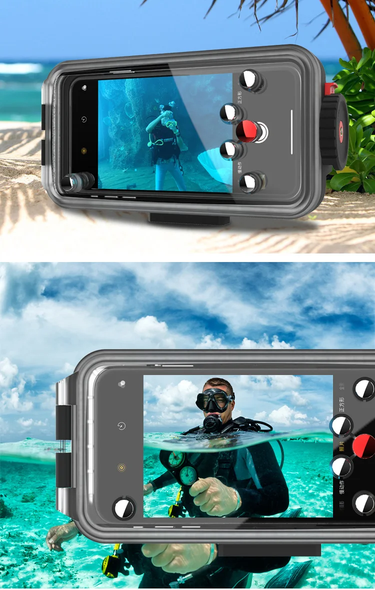 Дайвинг водонепроницаемый корпус телефона чехол для iPhone 6 7 8 Plus X XS Max huawei P30 mate 20 Pro Чехол сумка подводная фотография