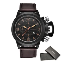 mens big brand watches fashion leather calendar business quartz wristwatches montres de marque de luxe relogios masculinos 2020