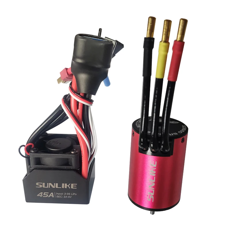 SUNLIKE SL3650 3100kv бесщеточный двигатель 45A ESC Электрический контроллер скорости