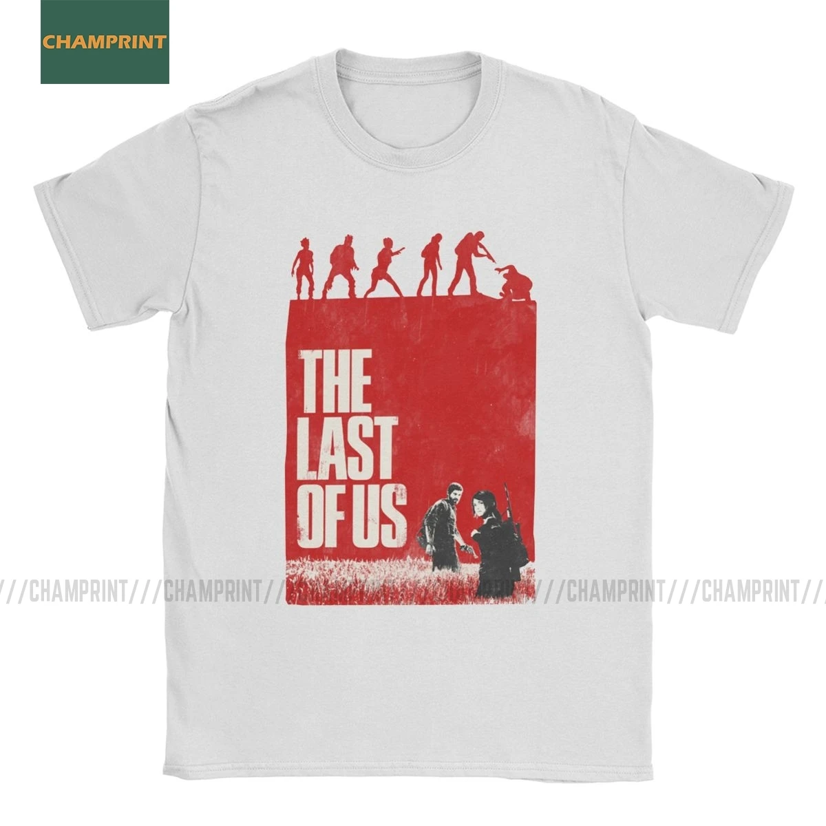 

The Last Of Us T-Shirt for Men Ellie Fireflies Joel Tlou Video Game Funny 100% Cotton Tees Crew Neck Short Sleeve T Shirts Party