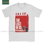 Футболка The Last Of Us для мужчин, смешные футболки с вырезом лодочкой из 100% хлопка с надписью The Last Of Us для видеоигр Joel Tlou