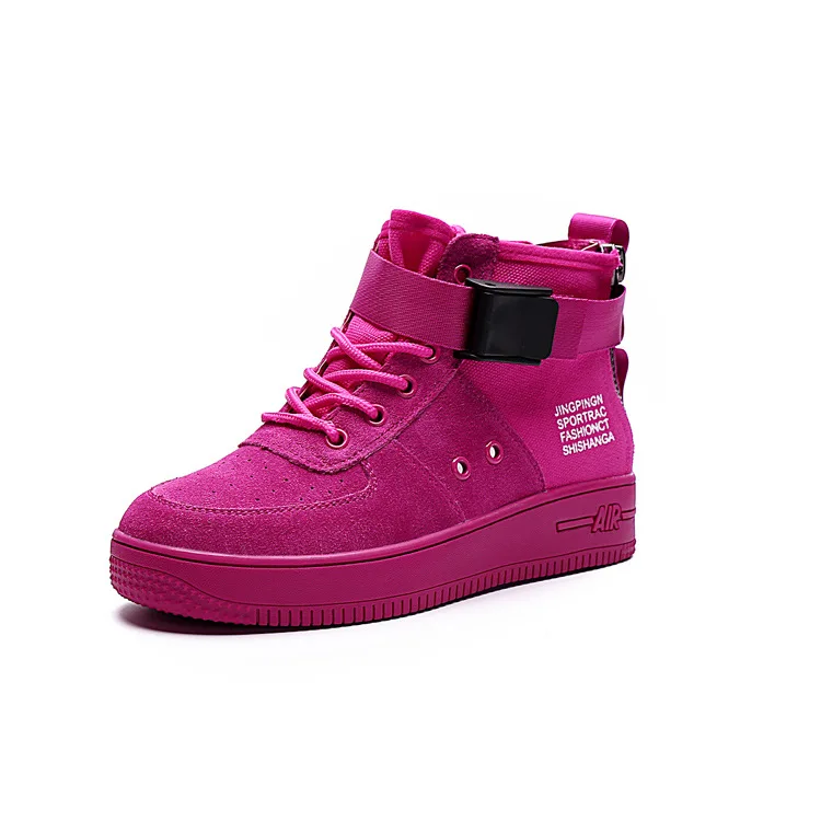 

Autumn and winter women's shoes new leather short boots with thick sole shoes women leisure sports shoes