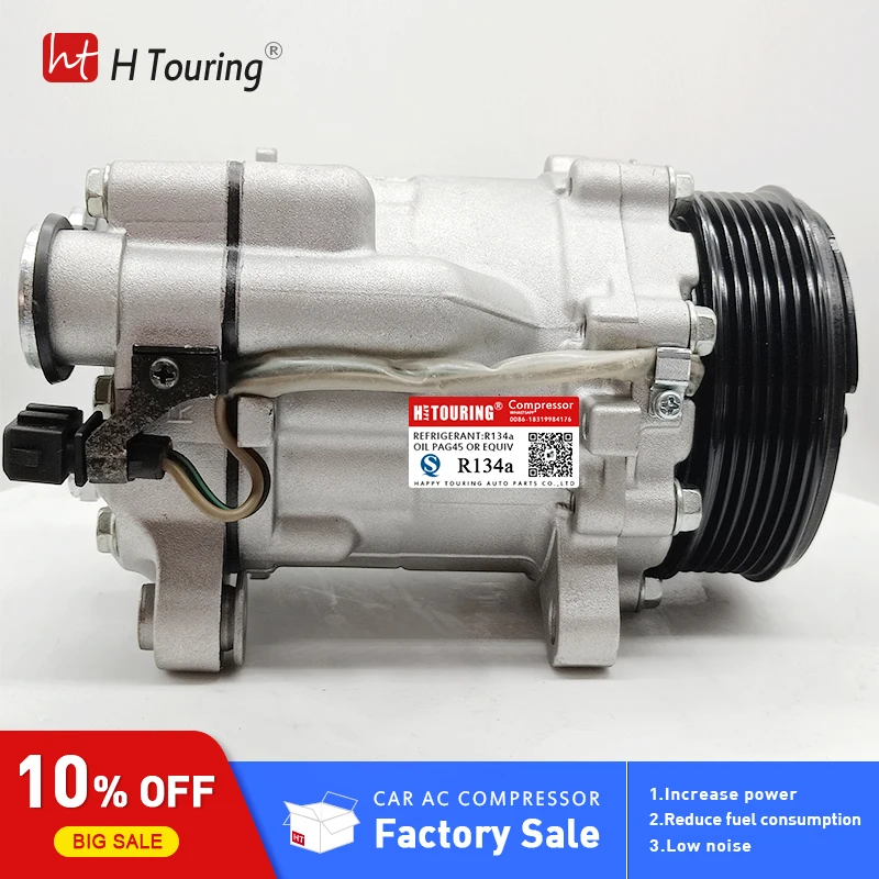 Компрессор переменного тока SD7B10 7B10 для Volkswagen Polo 6N0820803A 6N0820803AX DCP32007 8FK351128031 TSP0155057 7158