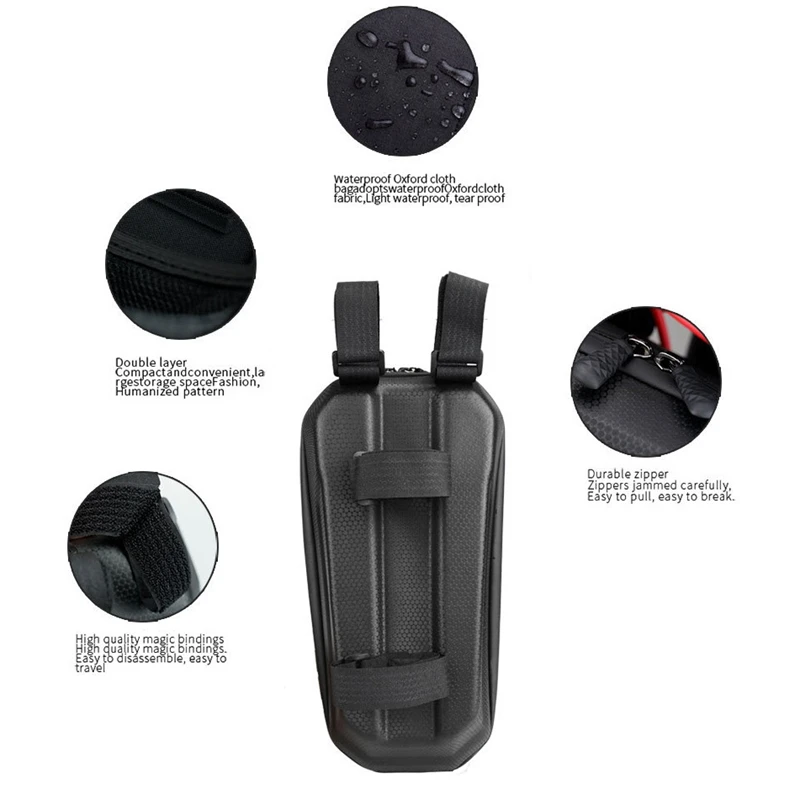 

Electric Scooter Front Storage Bag Head Handle Bag Hanging Bag for Xiaomi Mijia M365 Pro Scooter Accessories Black