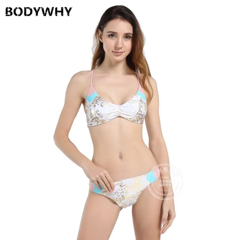 

Summer New Women's Sexy Bikini Two-piece Stitching Swimsuit Womens Swim Wear Swim Suit Thong Bikini