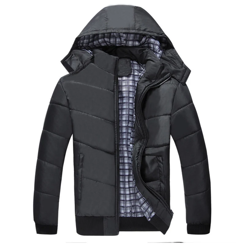Зимние куртки мужские пальто Повседневная ветровка пуховик Мужская парка теплая