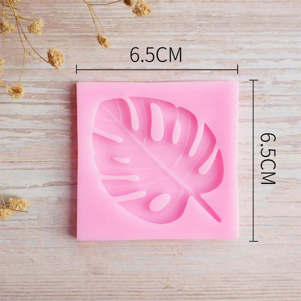 Форма листа 3D Силиконовые Monstera ладони папоротника черепаха лист инструменты для украшения тортов из мастики кекс сахарный шоколадный формы