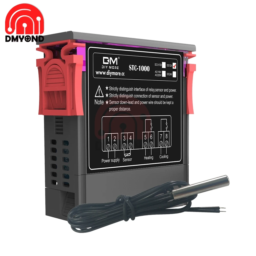 STC1000 STC 1000 10A AC 110 220V ЖК дисплей цифровой термостат Контроль температуры термометр