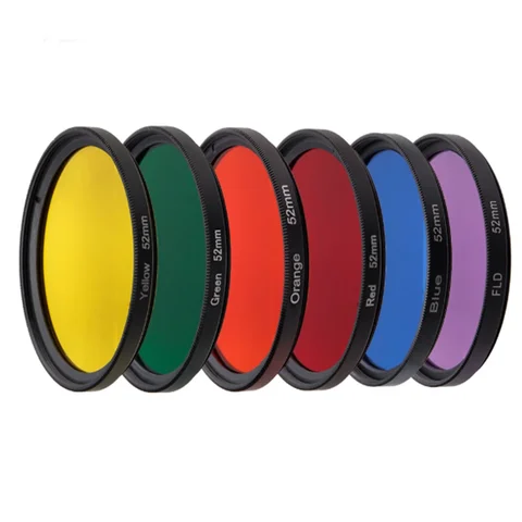 Набор полноцветных фильтров для объектива камеры Sony DSLR 49 мм 52 мм 55 мм 58 мм 62 мм 67 мм 72 мм 77 мм синий красный оранжевый фильтр для объектива