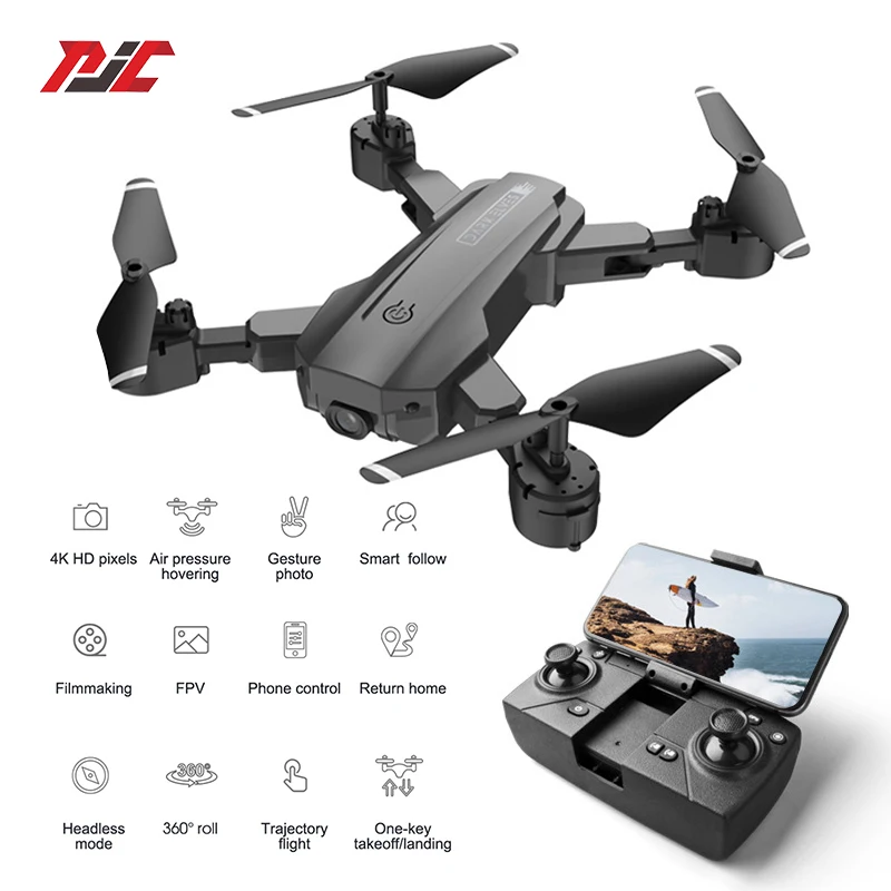 Дрона с дистанционным управлением 4K RC Дроны Камера HD или не длинные Срок службы