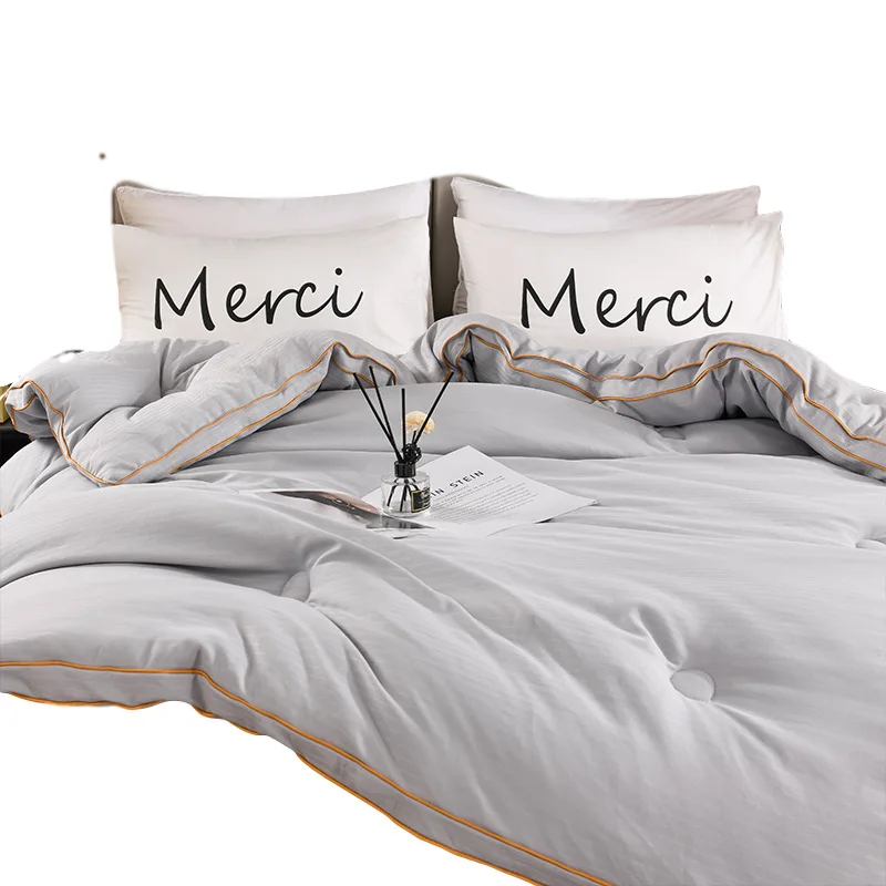 

2020 fast heating graphene quilt sales gift quilt core spring autumn feather silk quilt thickened warm soybean quilt