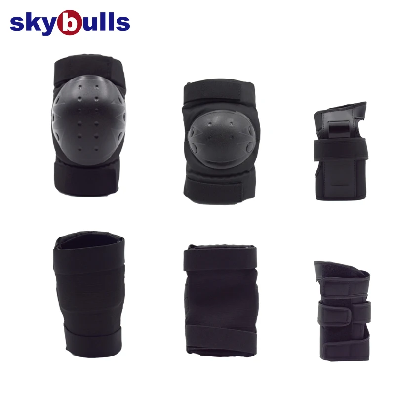 Skybulls 6 шт./компл. катание защитное Шестерни налокотники велосипед скейтборд наколенники протектор для мужчин Для женщин спортивные безопасностные Шестерни