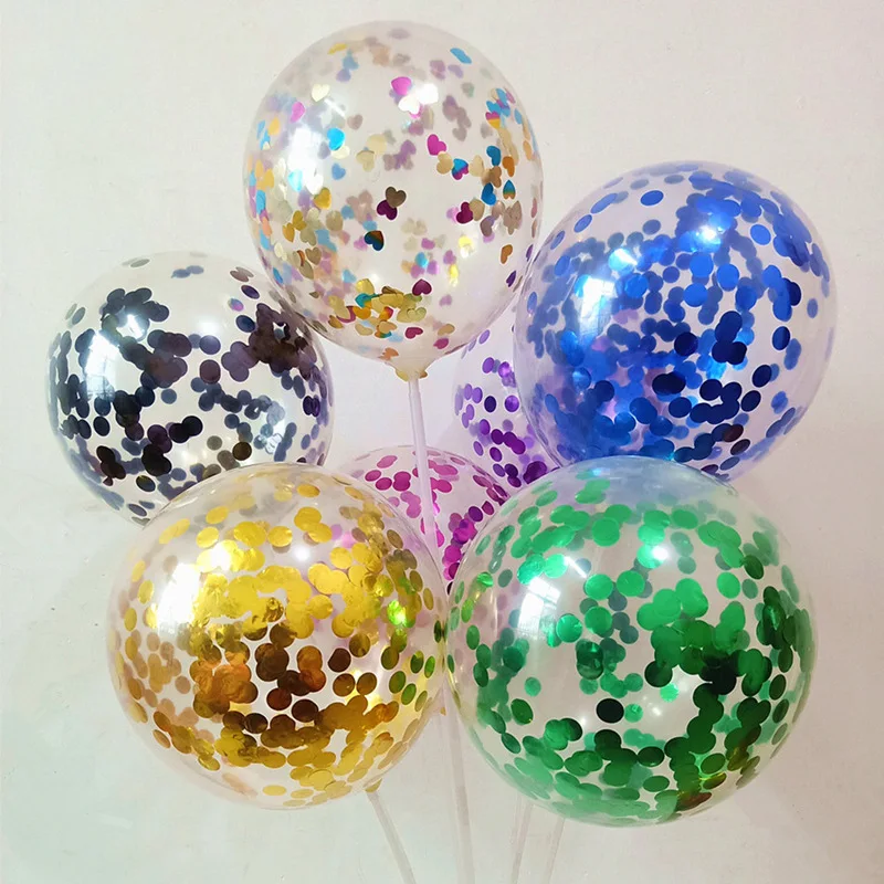 

100pcs 12inch Gold Confetti Balloon Giant Clear Birthday Balloons Baby Shower Decoration Birthday Balloon Party Supplies