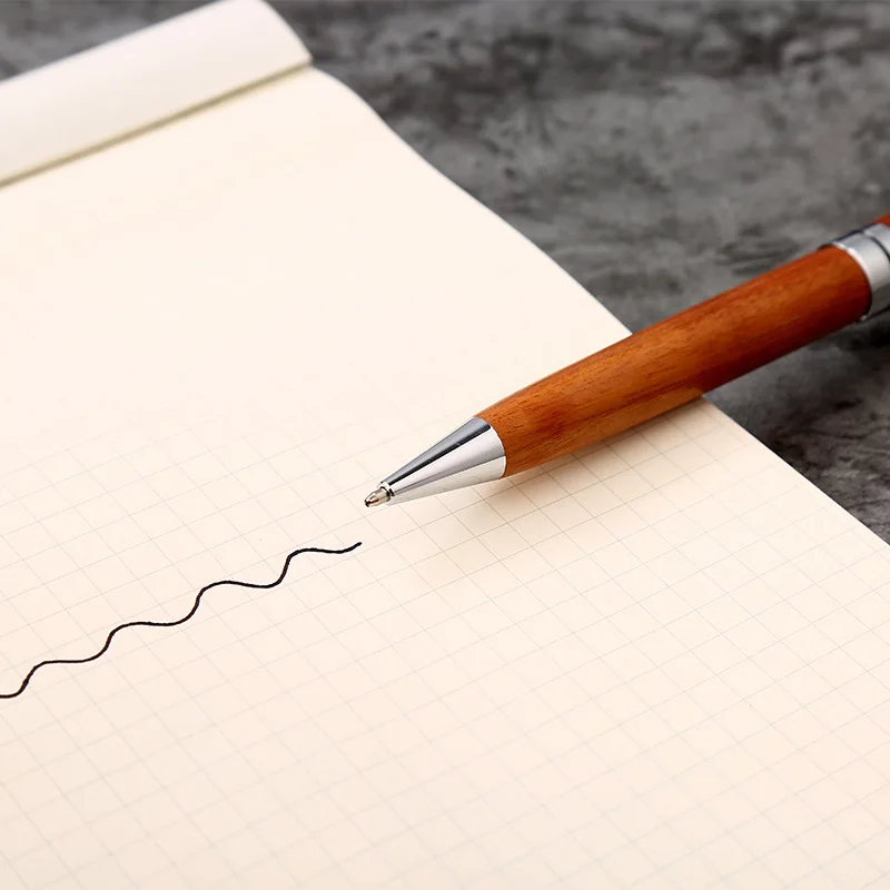 Деревянная шариковая ручка в стиле ретро 1 0 мм черные чернила роликовая для